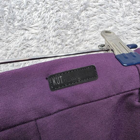 Kut From The Kloth Purple Trouser Skinny Pants Size 8S - Picture 4 of 7